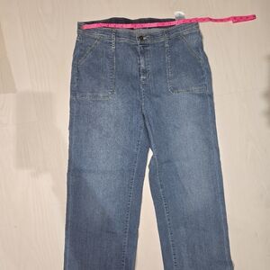 #11 Isaac Mizrahi Blue Straight Leg Stretch Jeans. Never Worn.